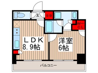 間取図 パークアクシス東陽町・親水公園