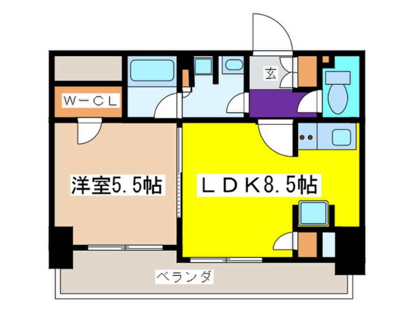 間取図 パークアクシス東陽町・親水公園