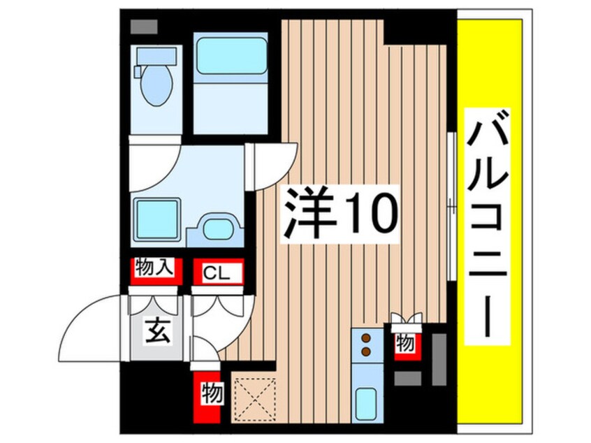 間取図 パークアクシス東陽町・親水公園