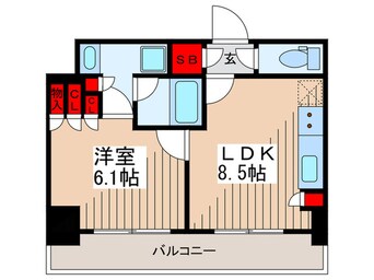 間取図 パークアクシス東陽町・親水公園