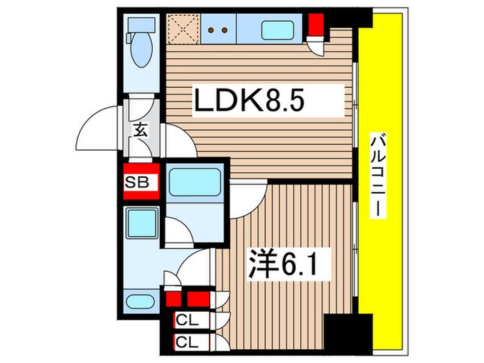間取り図 パークアクシス東陽町・親水公園
