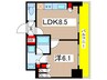 パークアクシス東陽町・親水公園 1LDKの間取り