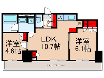 間取図 パークアクシス東陽町・親水公園