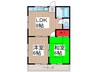 ハイツクリエ－ション 2LDKの間取り