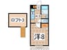 エスポワール・港南Ⅱ 1Kの間取り