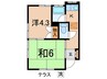 マンションM 2Kの間取り