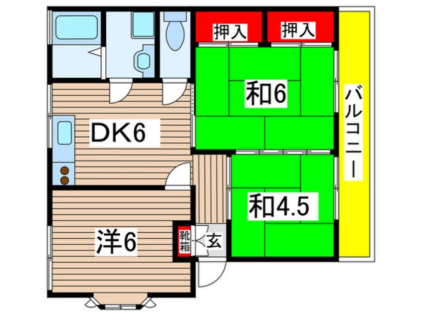 間取図 田中ハイツ