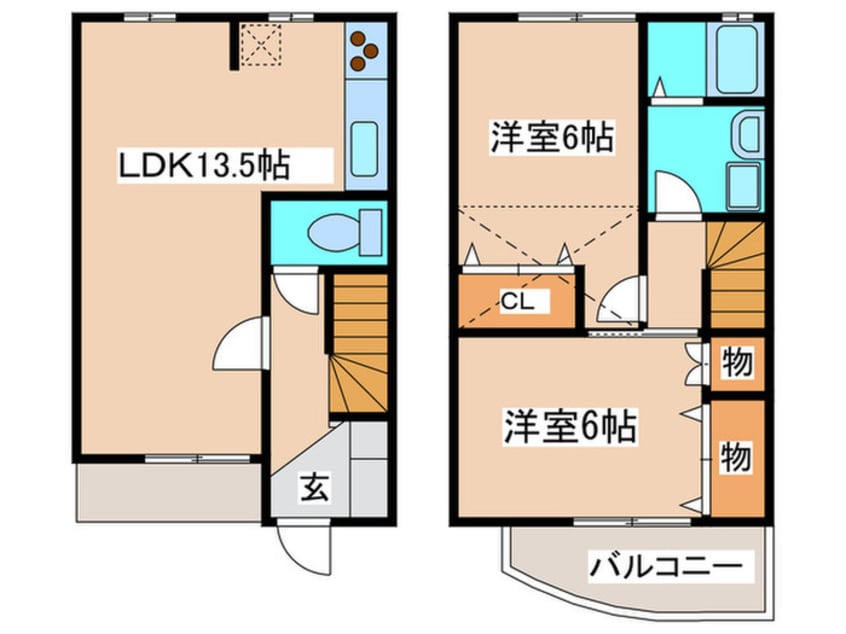 間取図 ジョリパルテ－ルＢ
