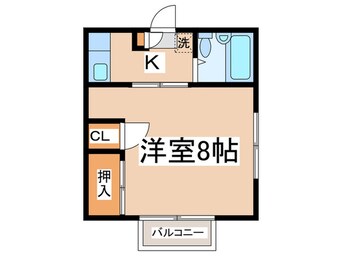 間取図 アサヒコーポ