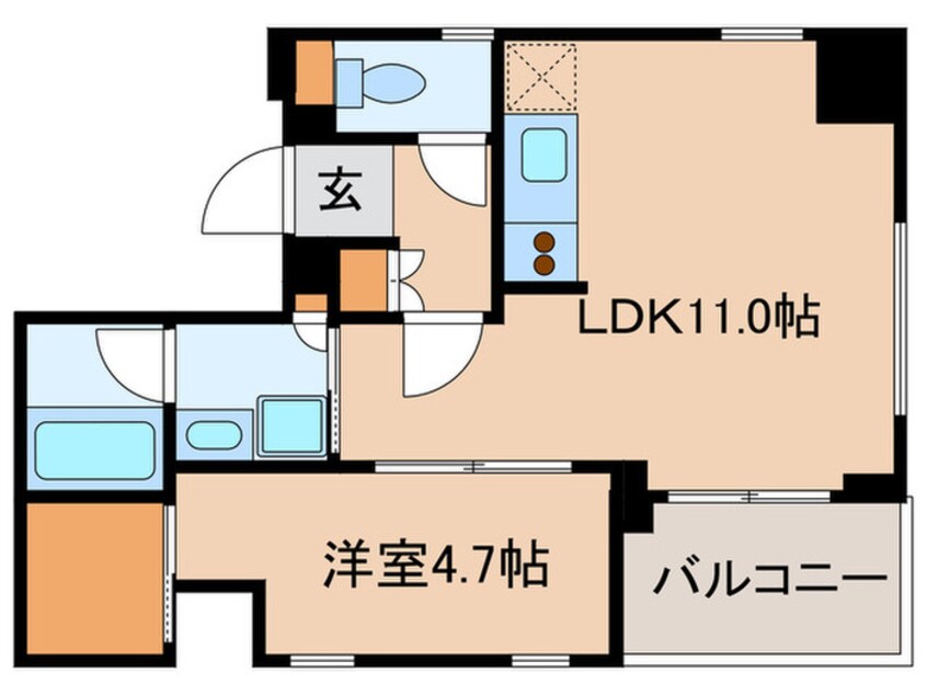 間取図 レジディア九段下Ⅱ