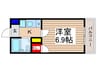 ラヴェリア 1Kの間取り