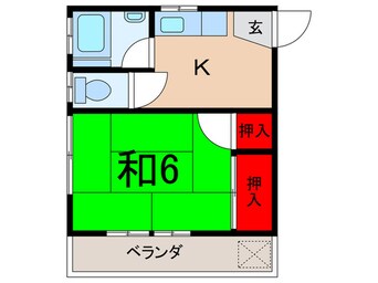 間取図 ハクスイコーポ