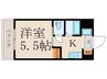 ルミエール武蔵関 1Kの間取り