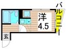 シャンテ堀切菖蒲園Ⅲ 1Rの間取り