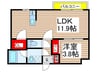 Ａｌｉｖｉｓ船橋夏見 1LDKの間取り