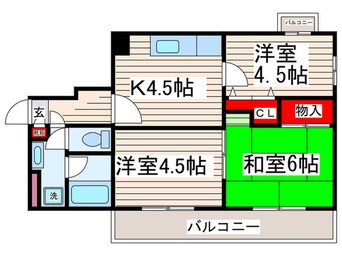 間取図 ＴＯＭＩＫＵＲＡ　Ⅰ