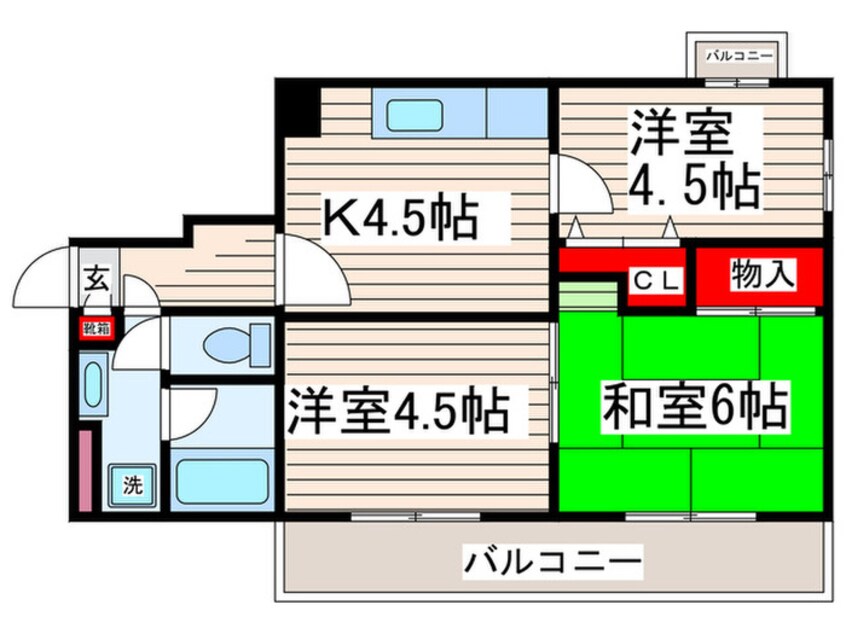 間取図 ＴＯＭＩＫＵＲＡ　Ⅰ