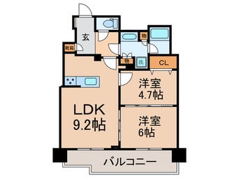 間取図 エミリブ鷺ノ宮