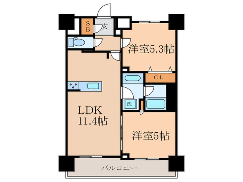 間取図 エミリブ鷺ノ宮