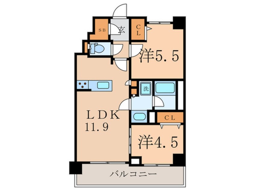 間取図 エミリブ鷺ノ宮