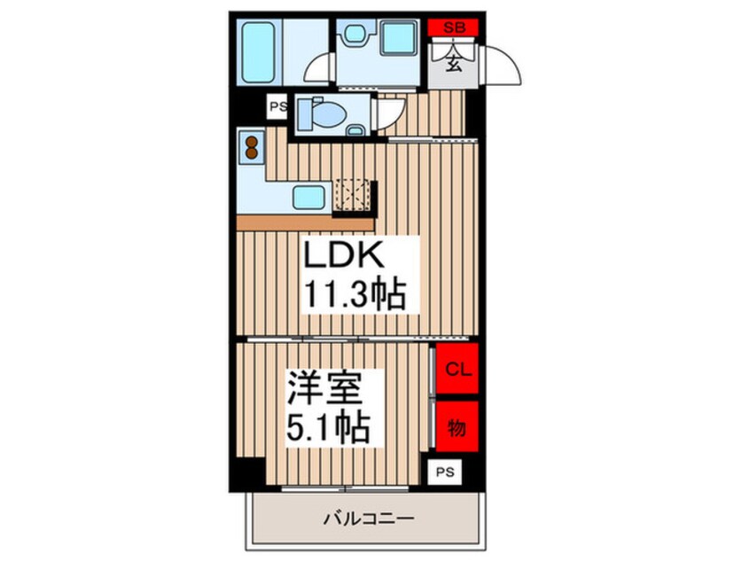 間取図 カナルグランデ