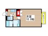 Amour エフ1番館 1Kの間取り