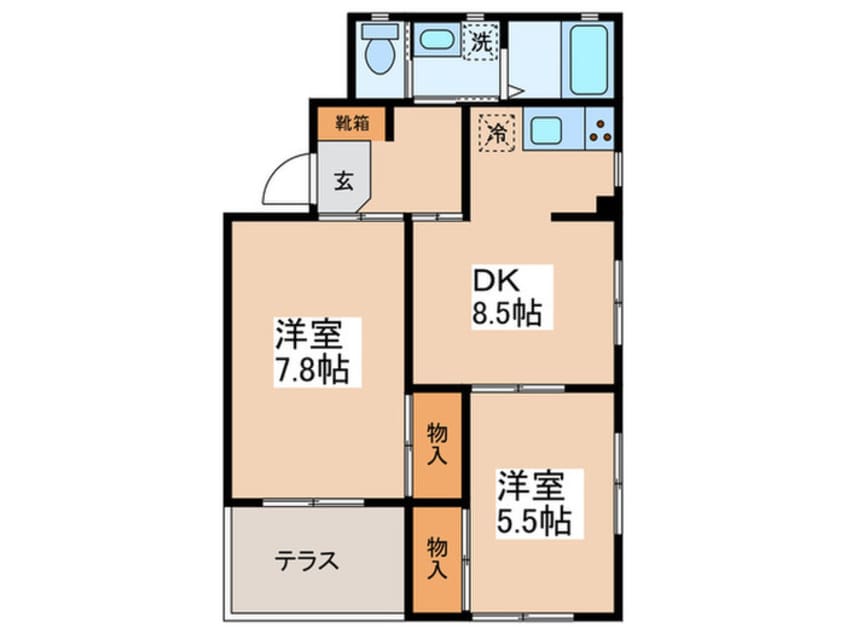 間取図 CASA　BELLA　RIVA