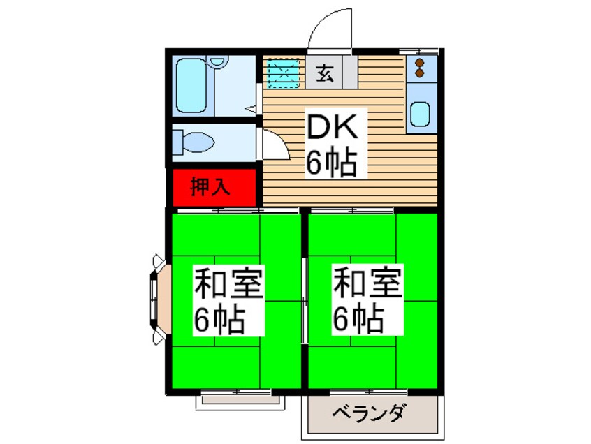 間取図 コスモハイツ