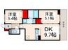 ラウレア瑞江 2DKの間取り