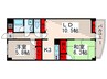 ミューズ南葛西 2LDKの間取り