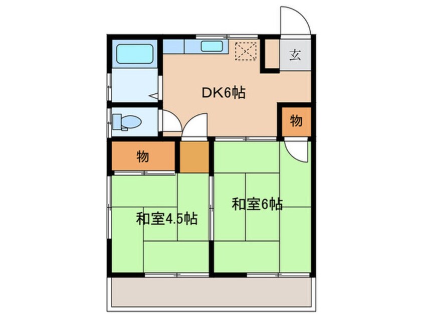 間取図 サンハウス竹田