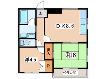 間取図 高砂ボ－ヌング