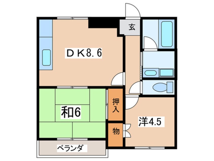 間取図 高砂ボ－ヌング