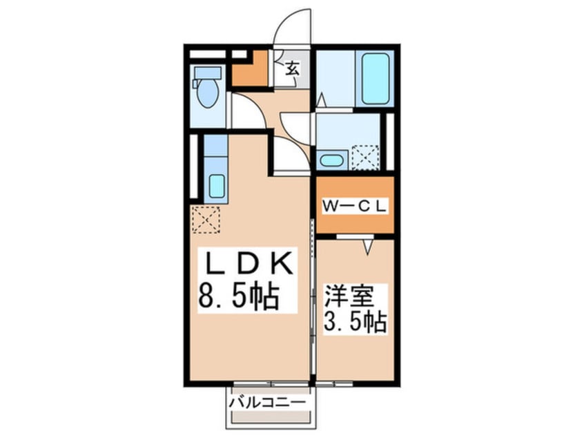 間取図 モナリエ平山