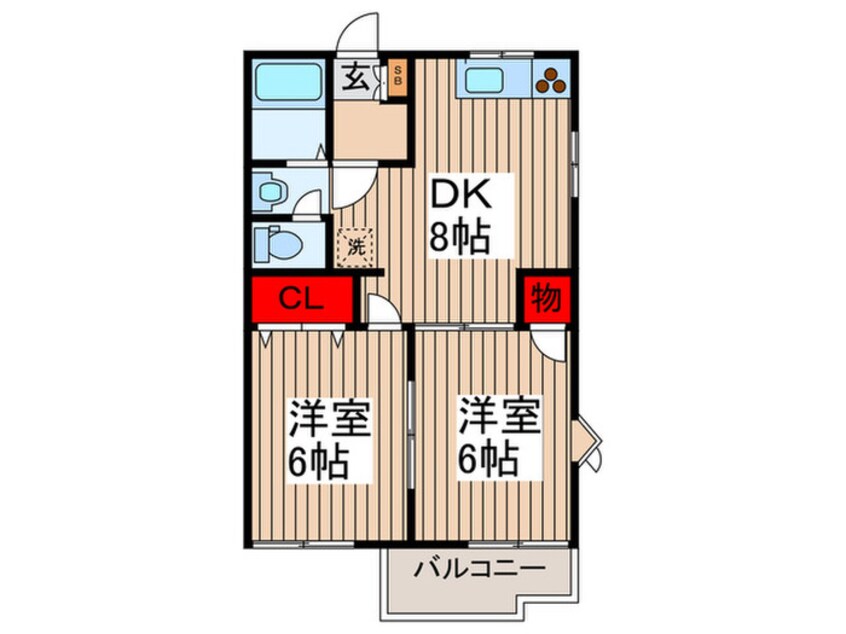 間取図 フレグランス田沼