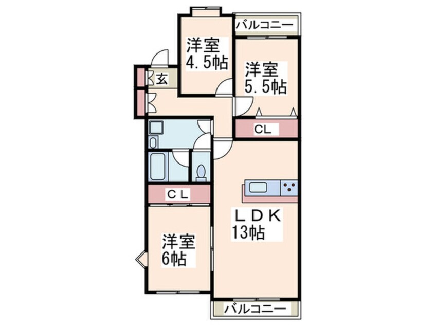 間取図 ヴィラコート青葉台
