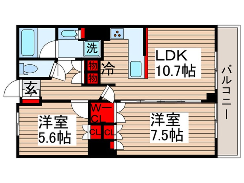 間取図 豊洲シエルタワ－(9F)