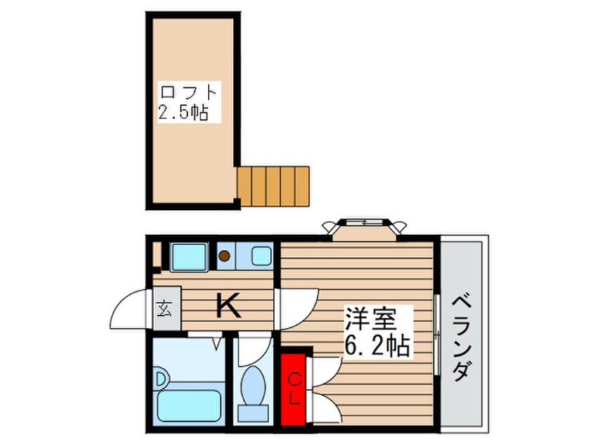 間取図 シャルムＦ２