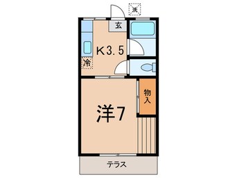 間取図 メゾン北千