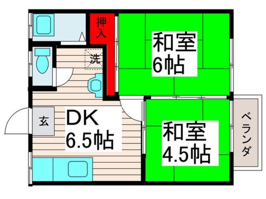 間取図 高千穂コーポ