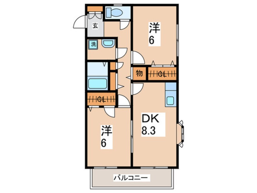 間取図 スタ－ランド