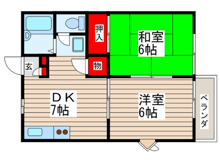 間取図 ルナハイツ