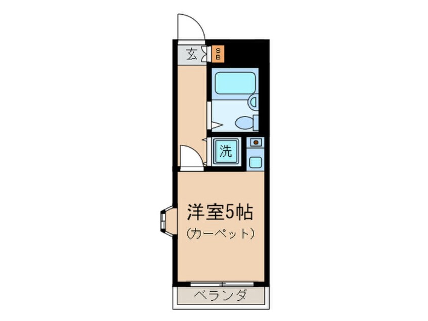 間取図 ｸﾚｯｾﾝﾄ三軒茶屋