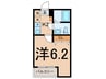 セキュリア生麦 1Kの間取り