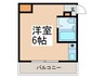 エスポワール みどり 1Rの間取り
