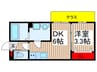 グランドソレイユ八千代台 1DKの間取り