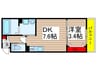 グランドソレイユ八千代台 1DKの間取り