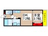 グランドソレイユ八千代台 1DKの間取り