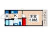 アロンジェ 1Kの間取り