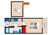 アロンジェ 1Kの間取り